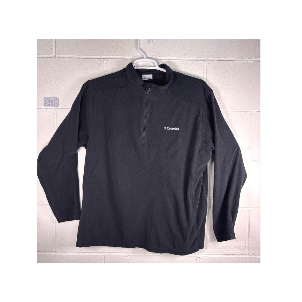 Columbia Mens Steens Mountain Half Zip Fleece Pullover Black Large WM3220